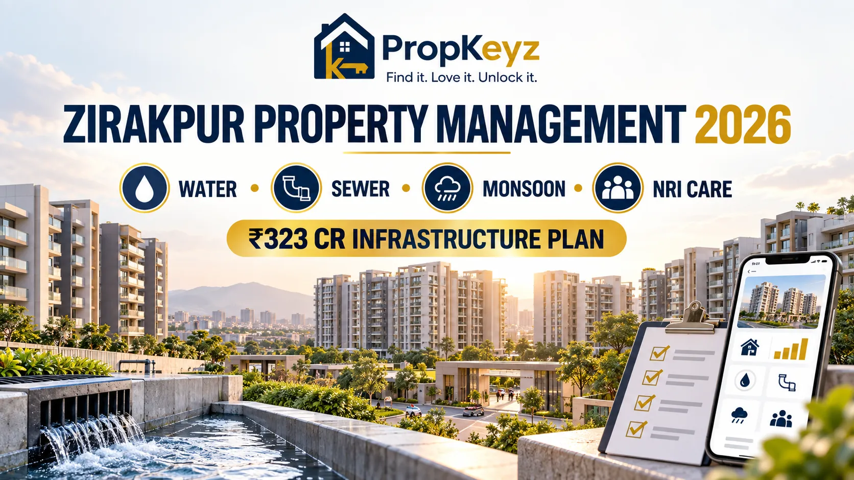 Zirakpur Property Management 2026 for NRI owners water sewerage monsoon and maintenance