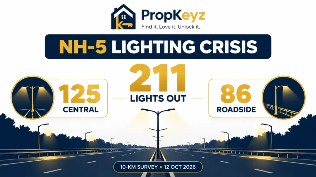 Kharar NH5 211 streetlights 125 central 86 roadside 2026