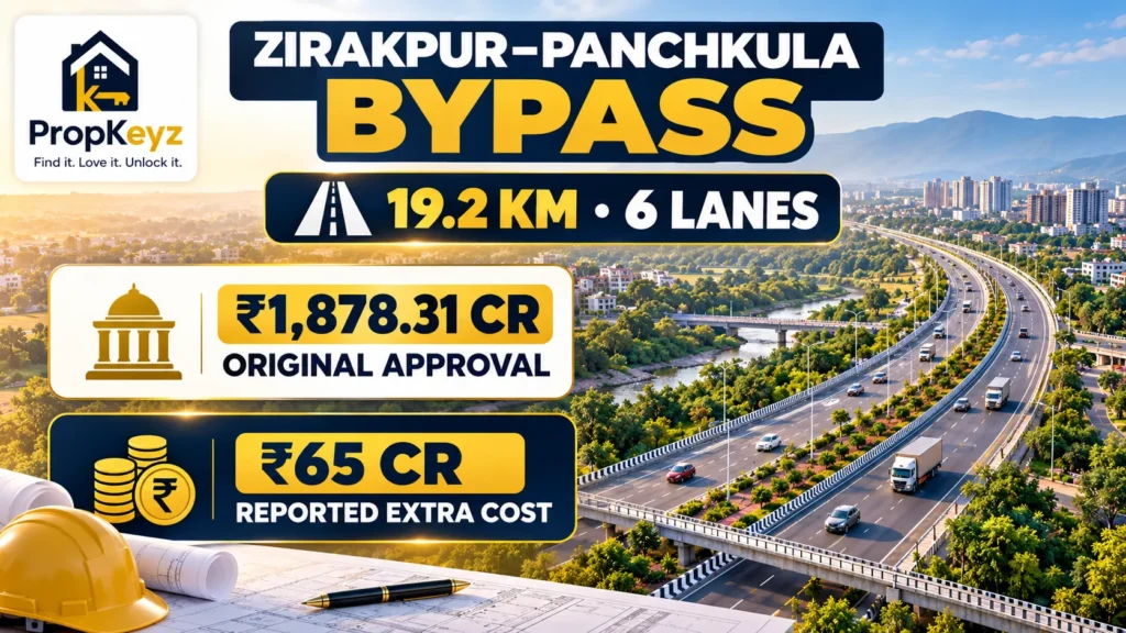 Zirakpur bypass original versus revised alignment October 2026