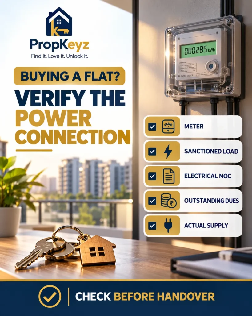 Mohali flat buyer electricity connection meter load NOC dues checklist
