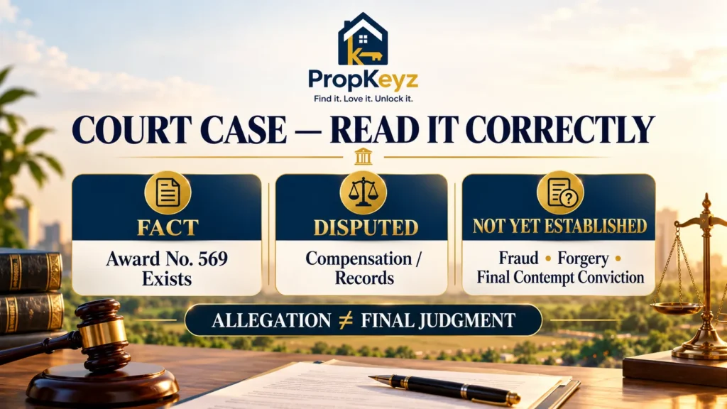 GMADA compensation dispute 2026 fact allegation and court finding explained