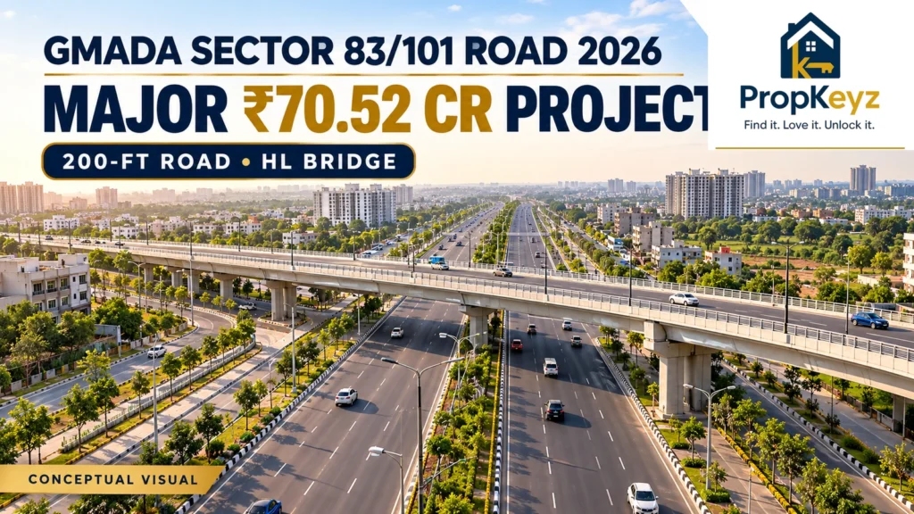 GMADA Sector 83/101 Mohali Road 2026 ₹70.52 crore bridge project