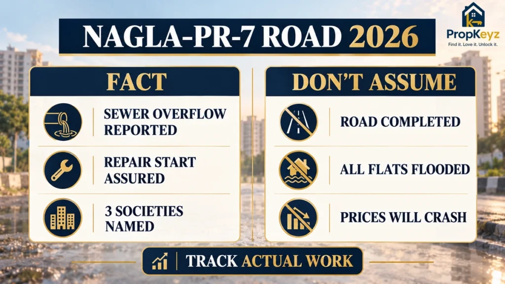 Nagla PR7 road Zirakpur 2026 repair promise facts versus assumptions