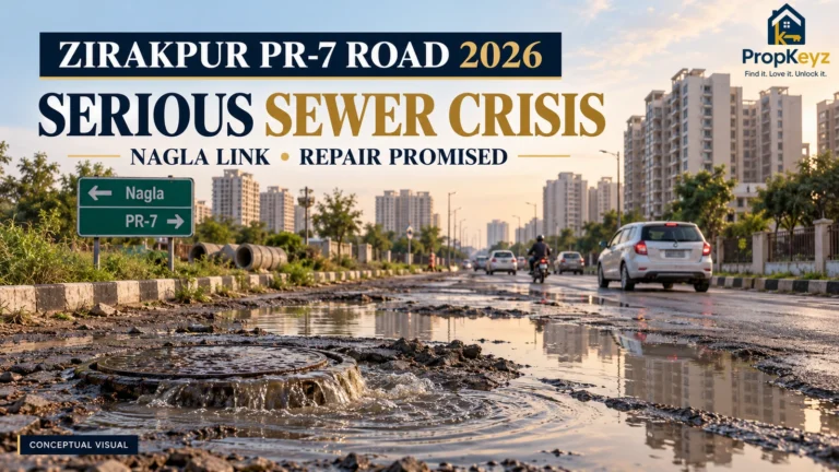 Zirakpur PR-7 Nagla Road Update 2026 sewer overflow and repair promise